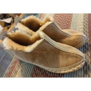 Adirondack Collection Tan Leather Moccasins Ankle Booties Size: Read Description